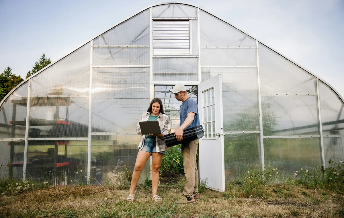 Working remotely from a farm