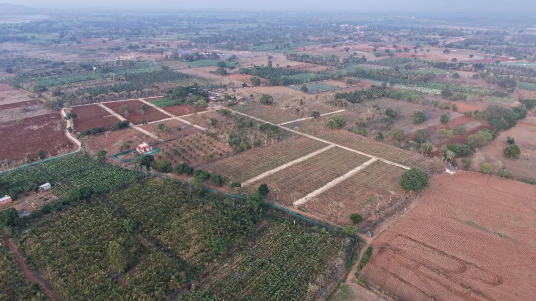Aerial view of Krushi Bhoomi Farms